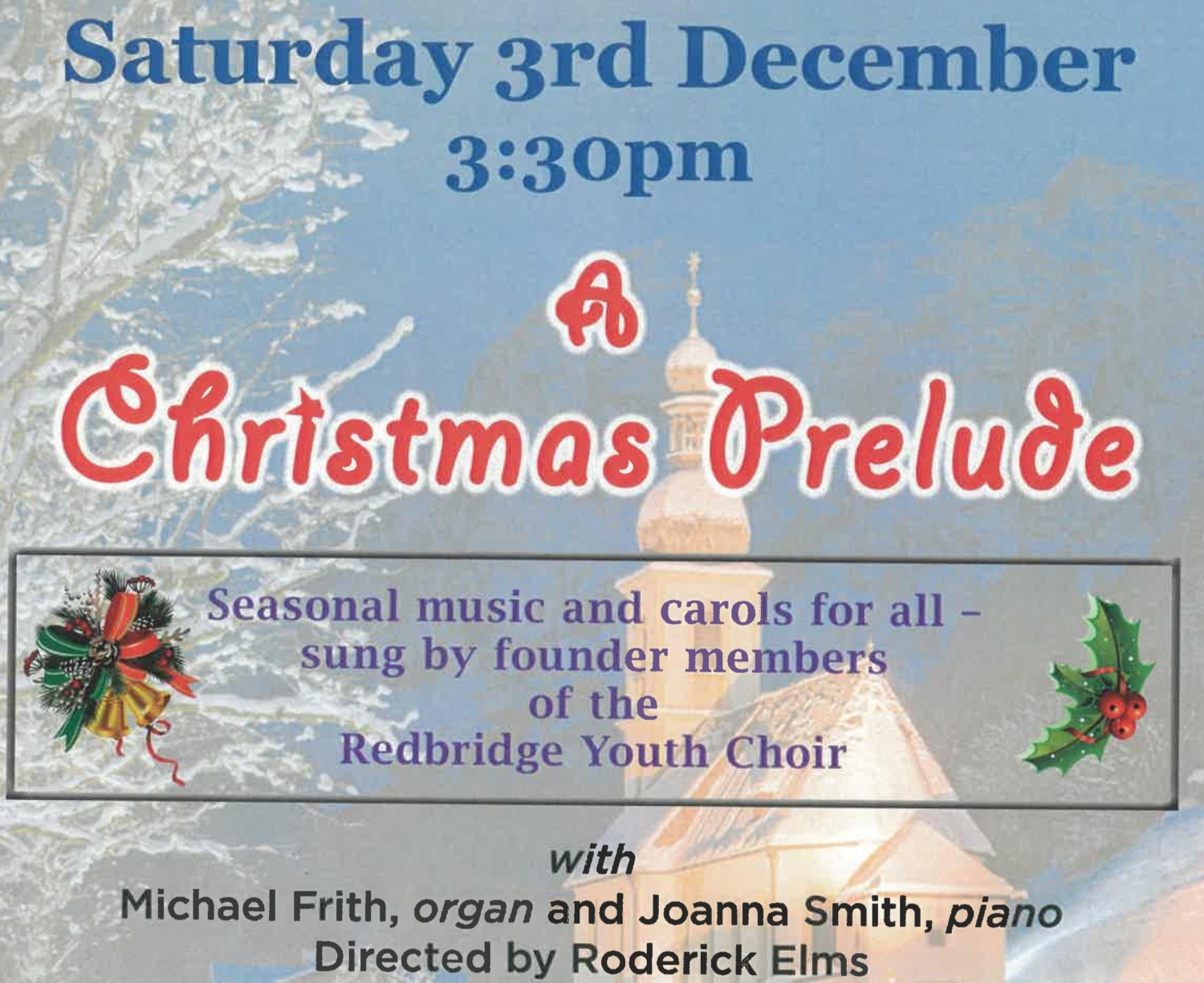 Join Redbridge Youth Choir for 'A Christmas Prelude' at the Cathedral