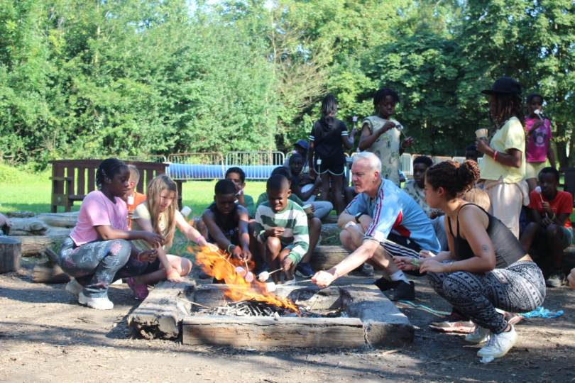 Toasting marshmallows